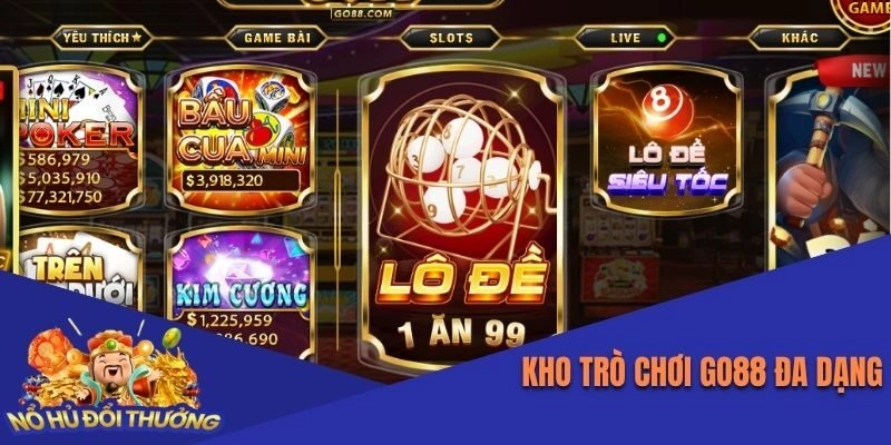 Kho trò chơi đa dạng của Go88